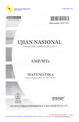 SOAL DAN PEMBAHASAN UJIAN NASIONAL MATEMATIKA SMP 2013 PAKET 5.pdf