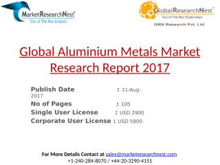 Global Aluminium Metals Market Research Report 2017.pptx