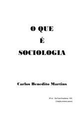 O que é Sociologia - Carlos B. Martins.pdf